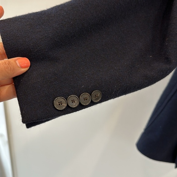 Faconnable navy men’s blazer with removable quilted detailing size 50 - Picture 5 of 11